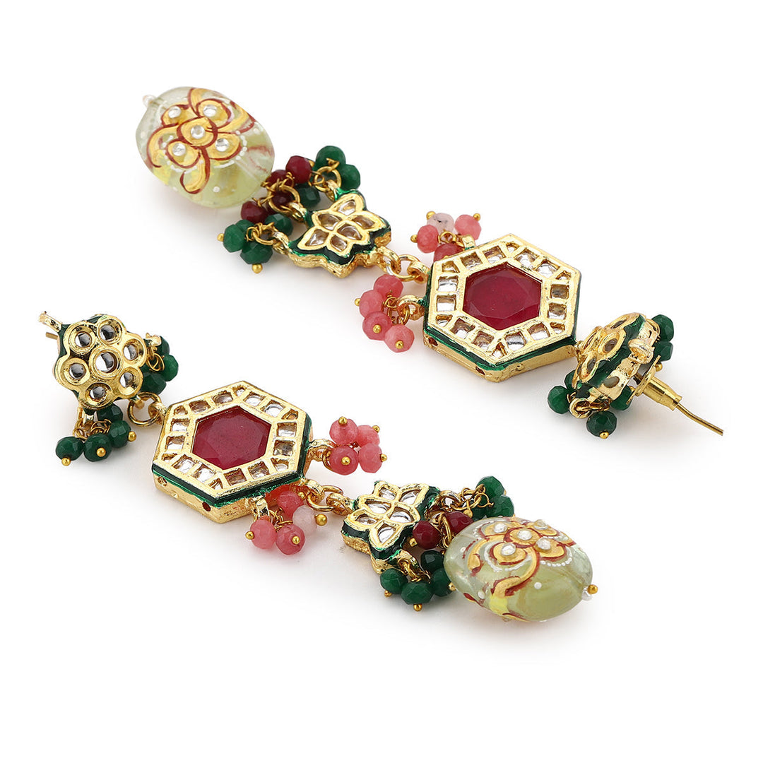 Antique Royal Kundan Bridal Jewellery Set | SHOBITAM