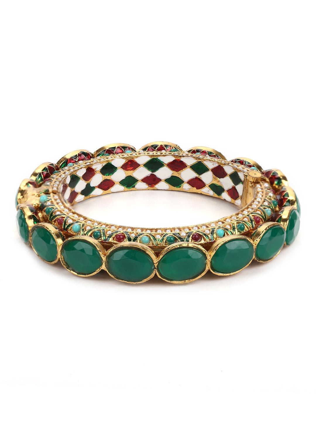 Kundan Meenakari Bangle | SHOBITAM