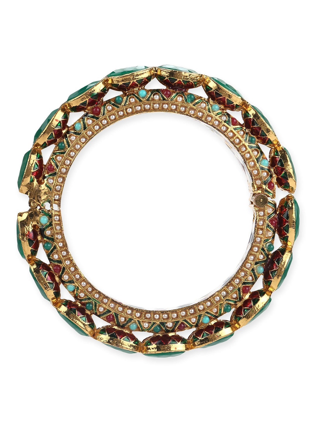 Kundan Meenakari Bangle | SHOBITAM