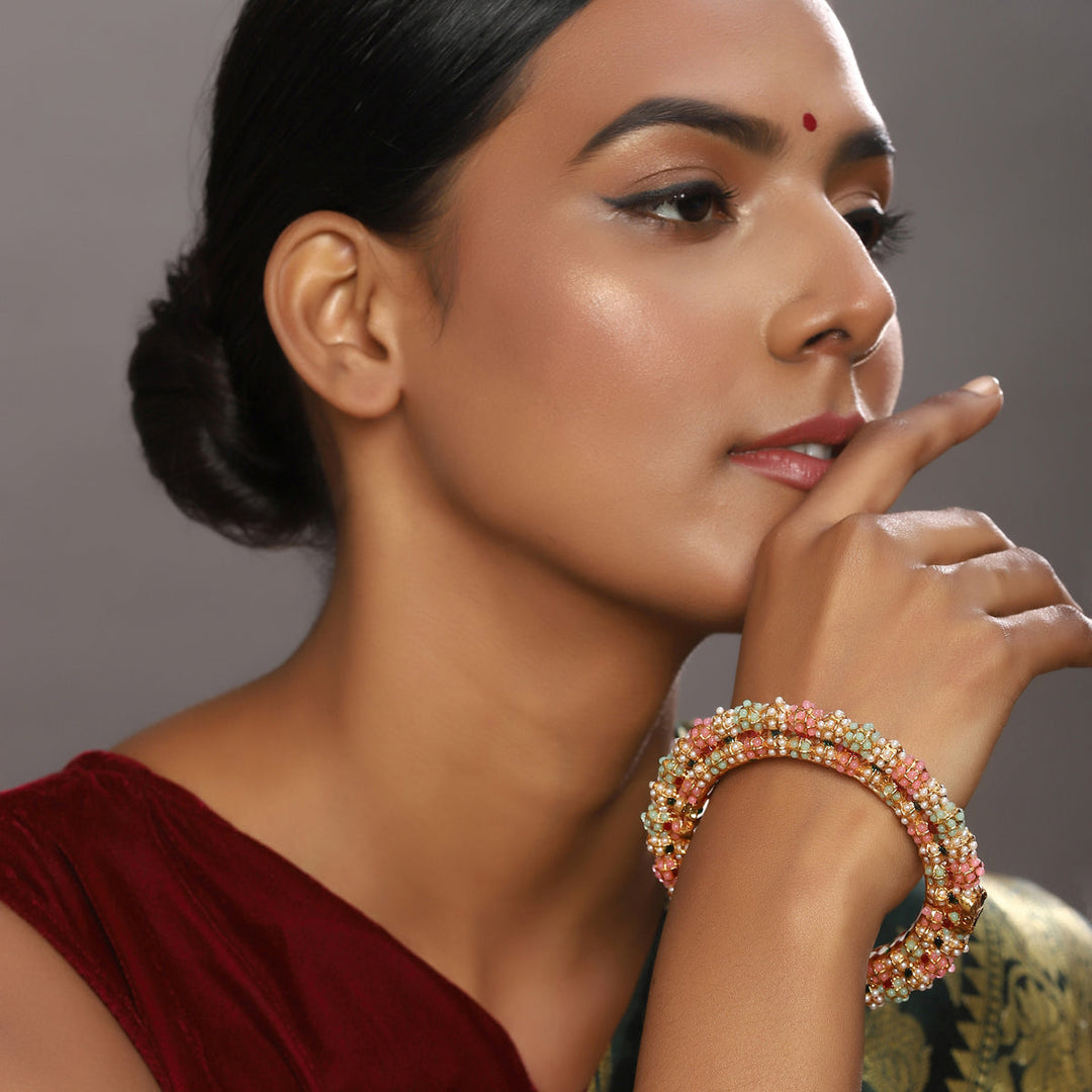 Navratan Meenakari Bangle | SHOBITAM