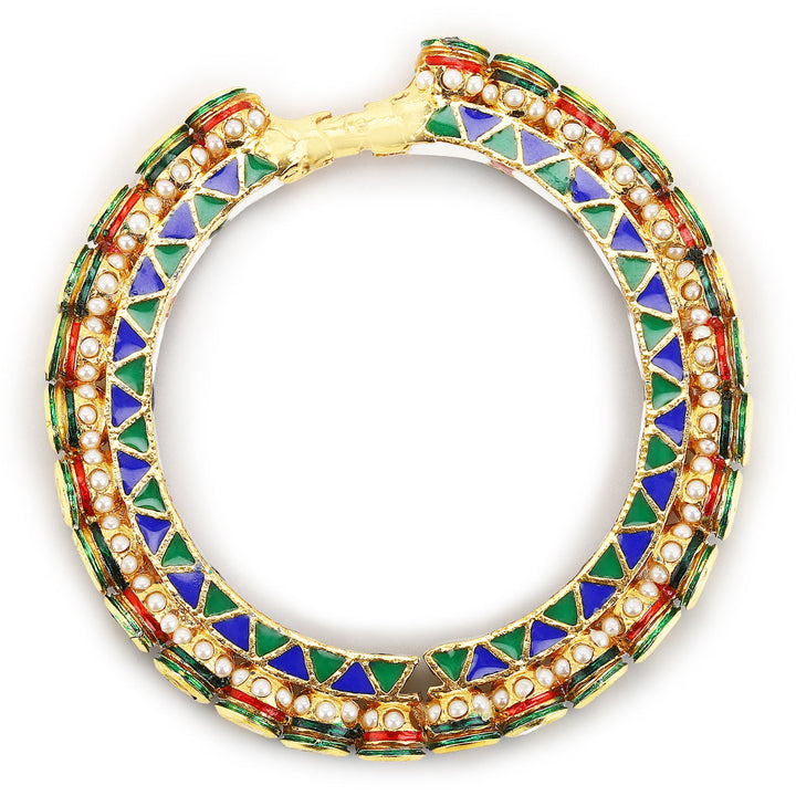 Topkapi Meenakari Bangle | SHOBITAM