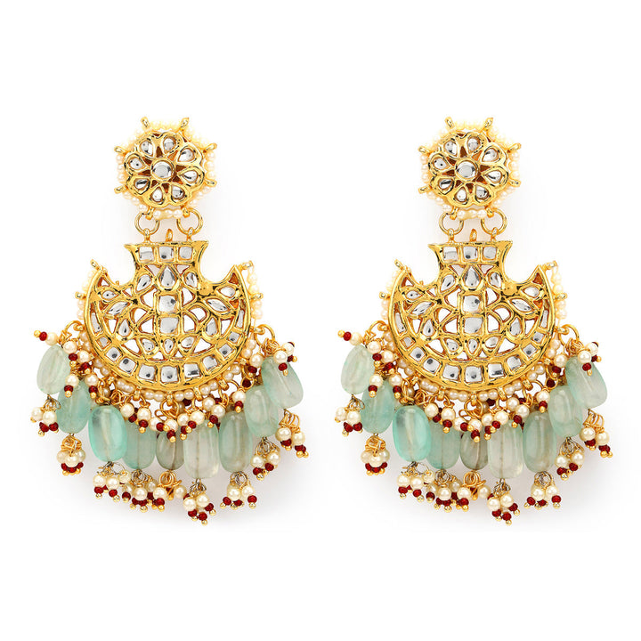 Ruby Raang Women's Kundan Earrings | SHOBITAM