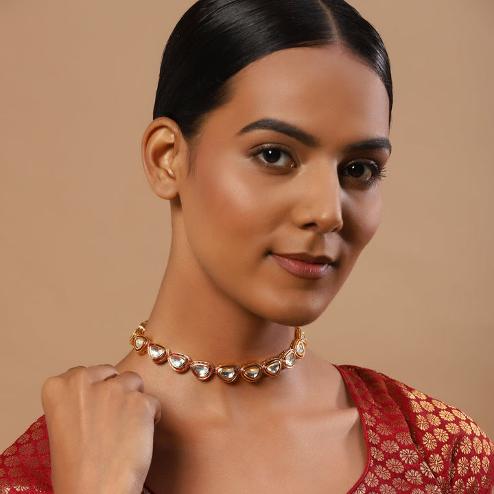 Women's Kundan Necklace | SHOBITAM