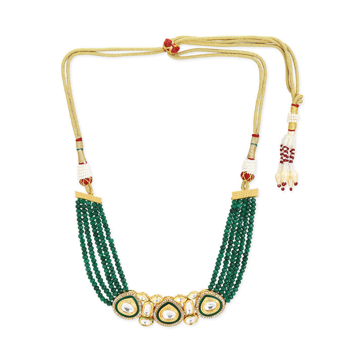 Green Kundan Choker | SHOBITAM