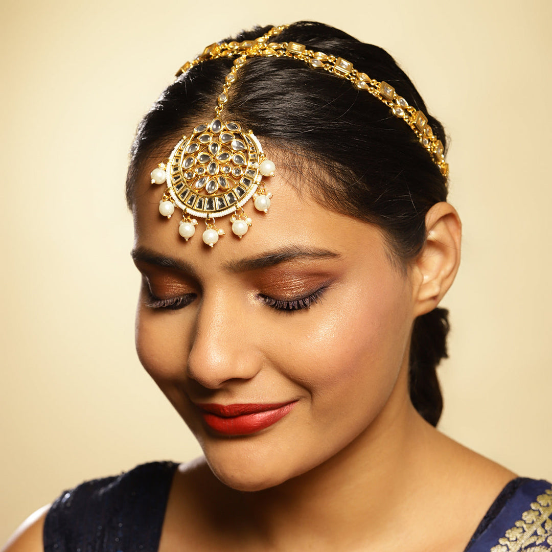 Women's Kundan Matha Patti | SHOBITAM