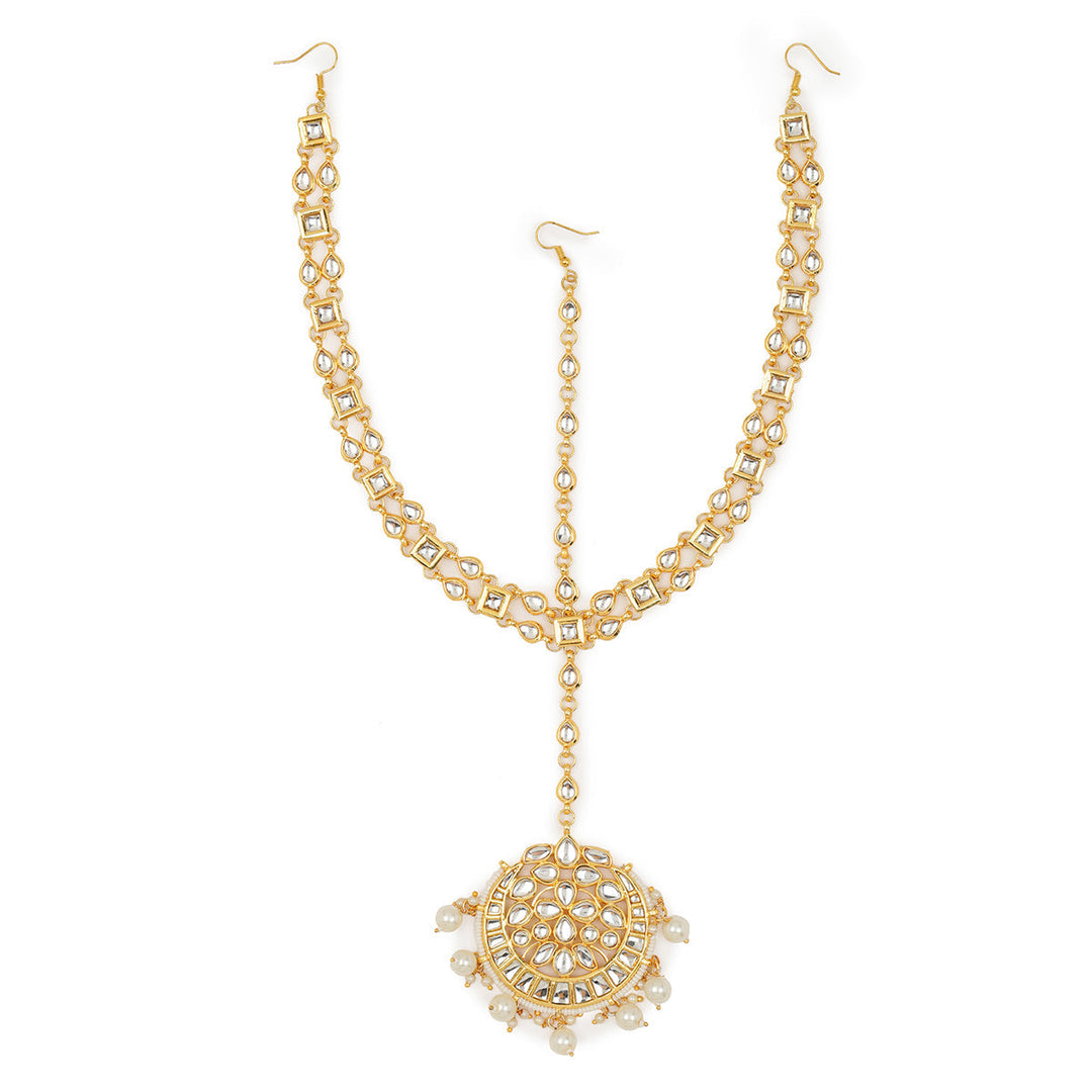 Women's Kundan Matha Patti | SHOBITAM