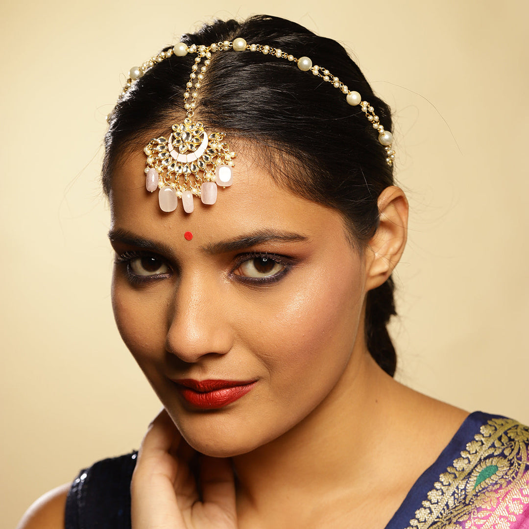 Women's Kundan Matha Patti | SHOBITAM