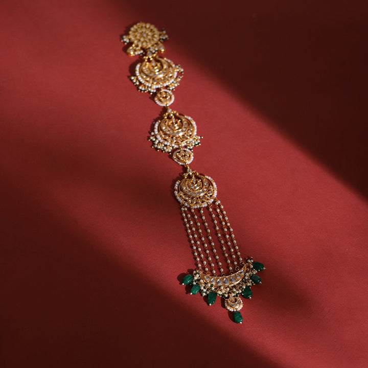 Maharani Kundan Beaded Braid/ Chotti | SHOBITAM