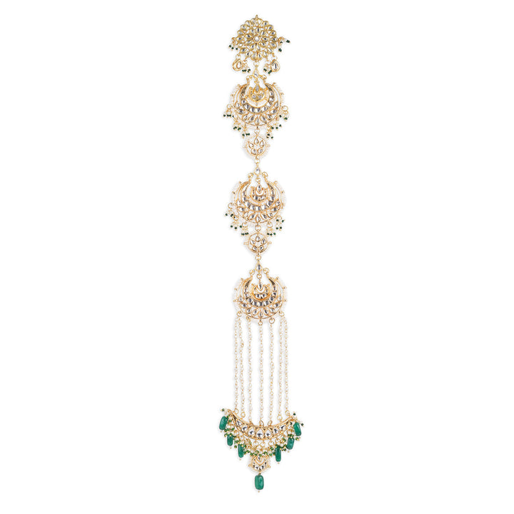 Maharani Kundan Beaded Braid/ Chotti | SHOBITAM