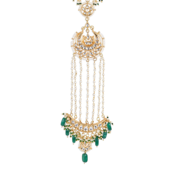 Maharani Kundan Beaded Braid/ Chotti | SHOBITAM