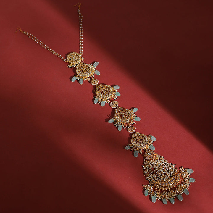 Maharani Kundan Beaded Braid/ Chotti | SHOBITAM