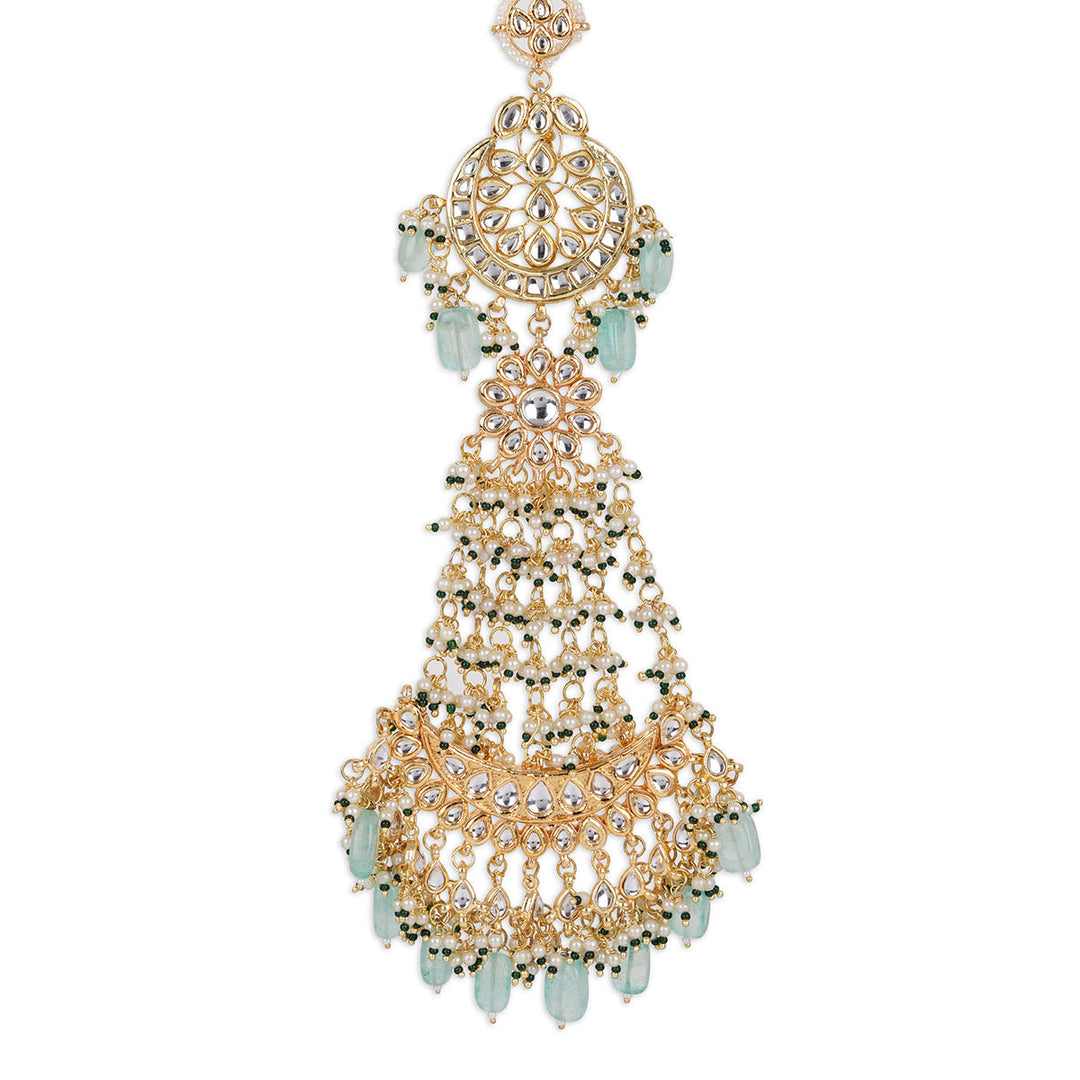 Maharani Kundan Beaded Braid/ Chotti | SHOBITAM