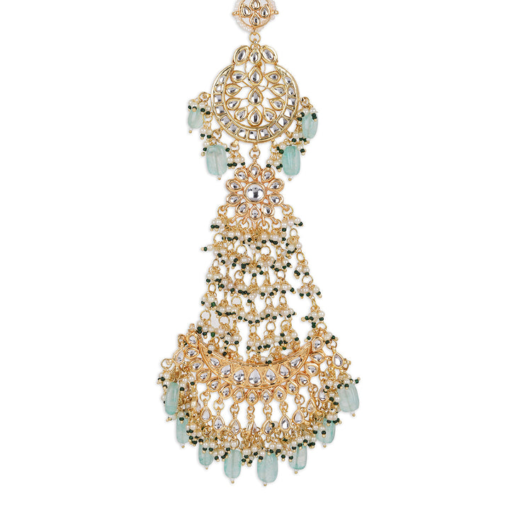 Maharani Kundan Beaded Braid/ Chotti | SHOBITAM
