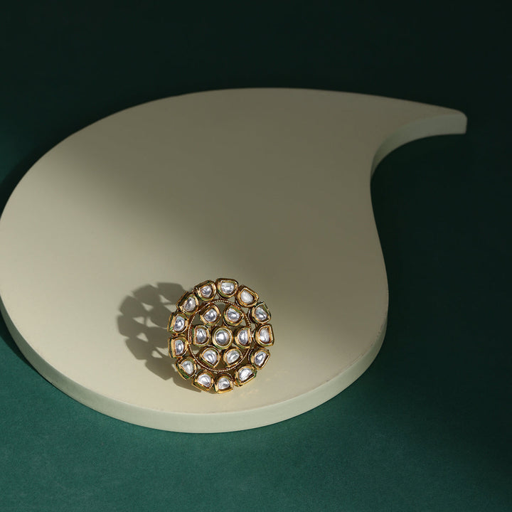 Kundan Cocktail Ring | SHOBITAM