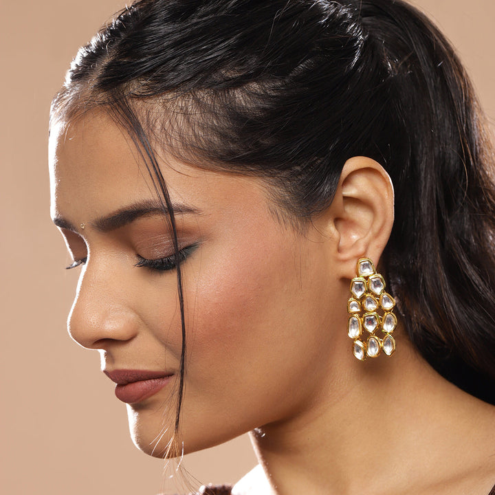 Women's Kundan Earrings | SHOBITAM