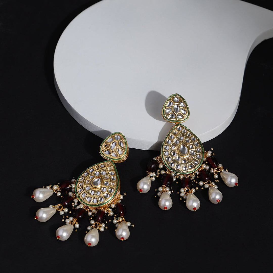 Women's Kundan Earrings | SHOBITAM
