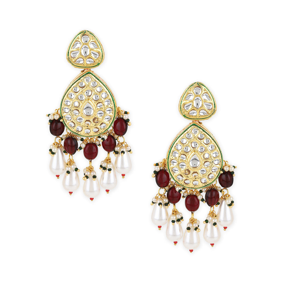 Women's Kundan Earrings | SHOBITAM