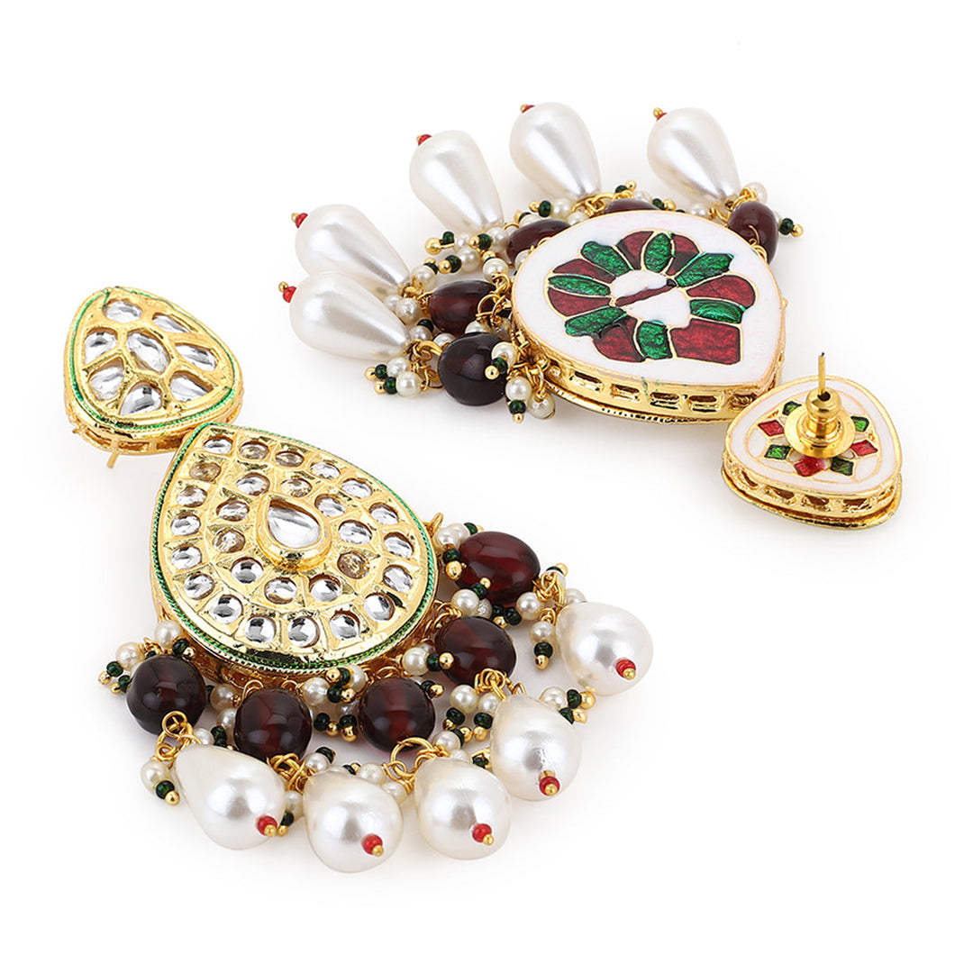 Women's Kundan Earrings | SHOBITAM