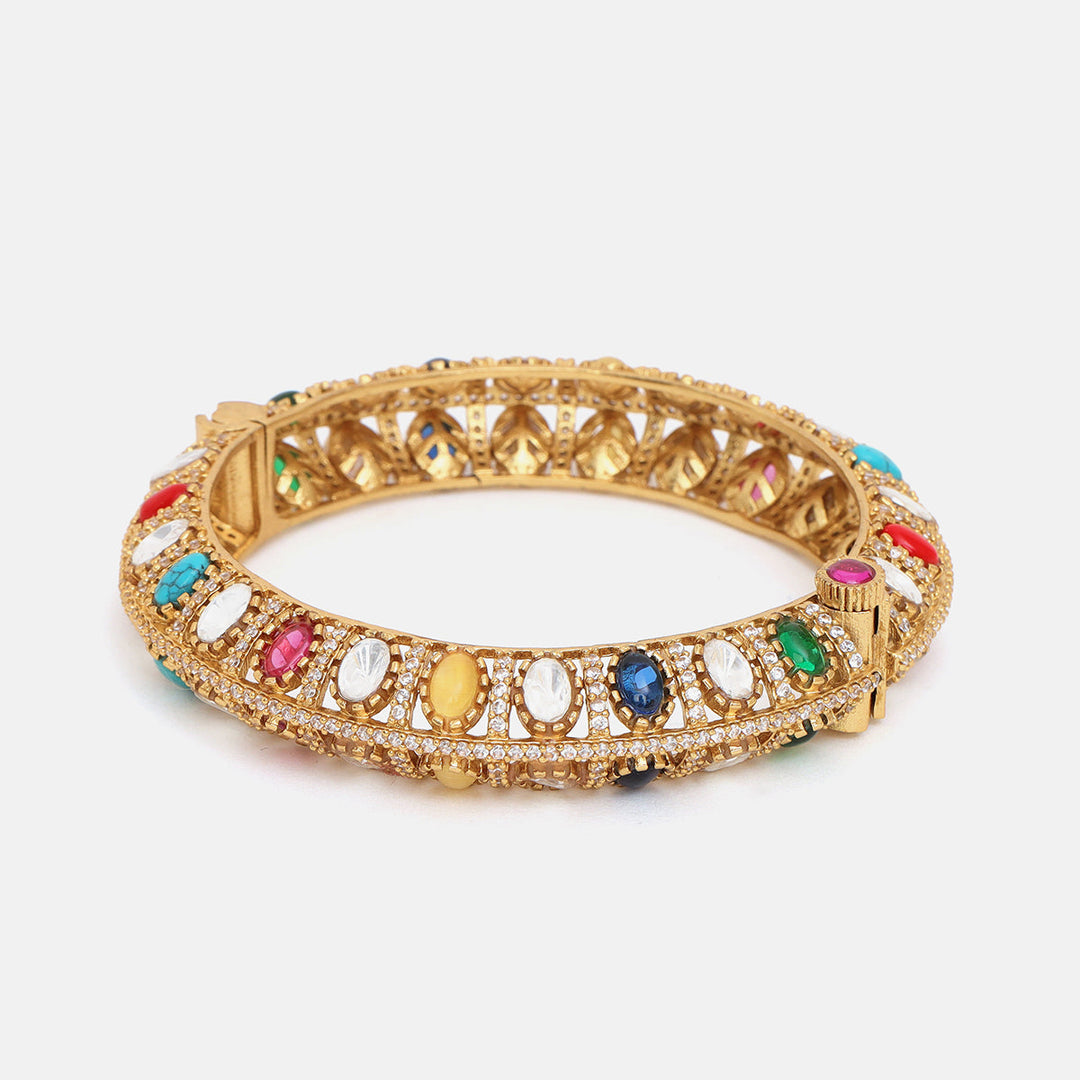 Multi Kundan Bracelet | SHOBITAM