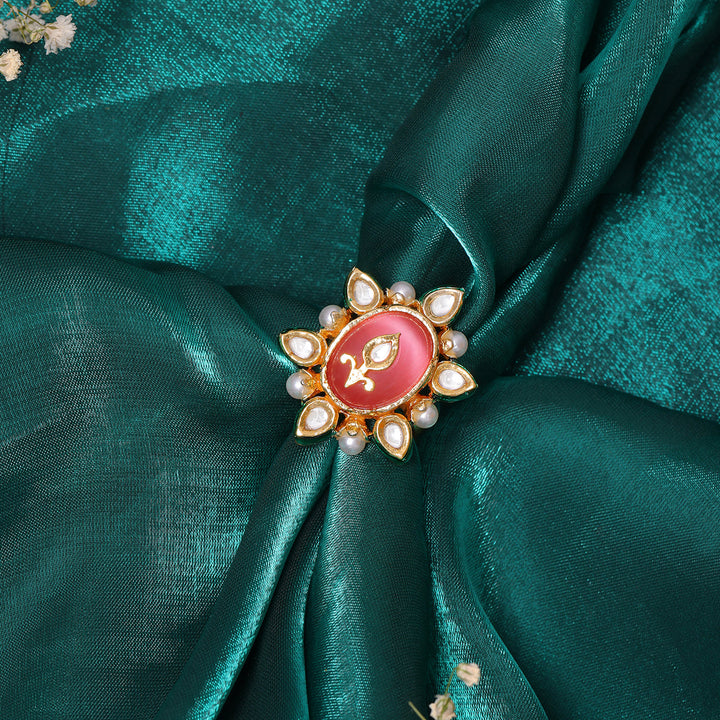 Kundan Cocktail Ring  | SHOBITAM