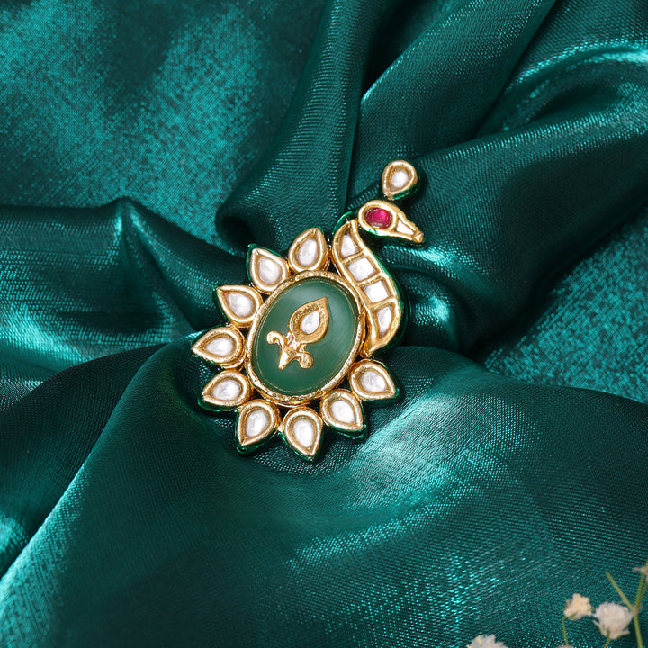 Birdie Kundan Ring  | SHOBITAM