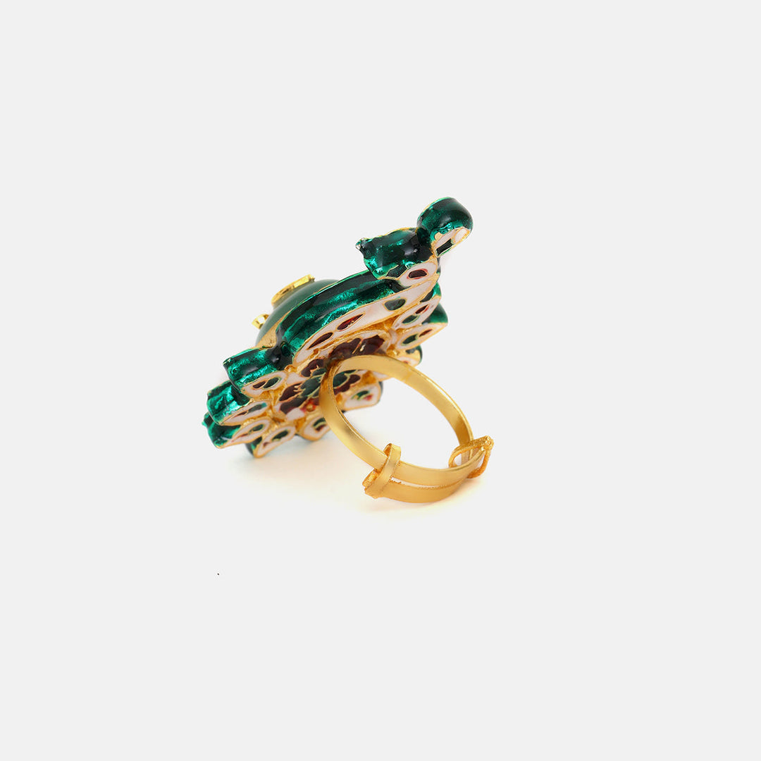 Birdie Kundan Ring  | SHOBITAM