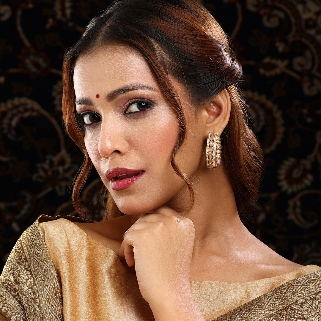 Round Kundan Loops | SHOBITAM