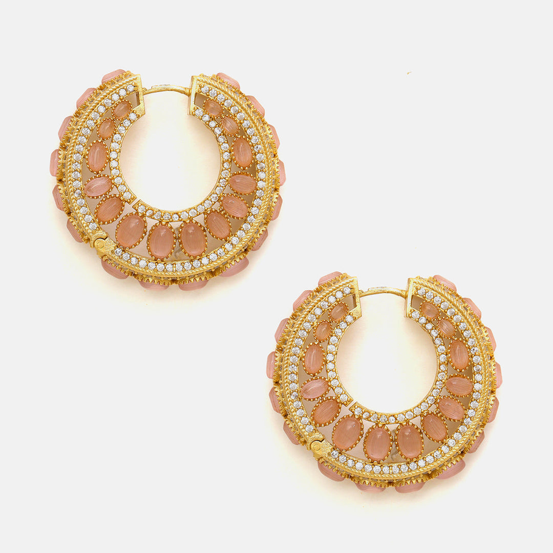 Round Kundan Loops | SHOBITAM