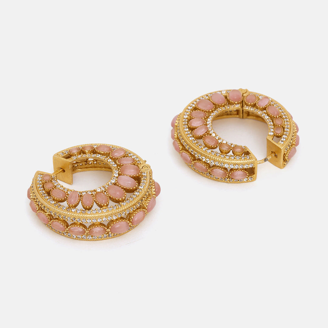 Round Kundan Loops | SHOBITAM