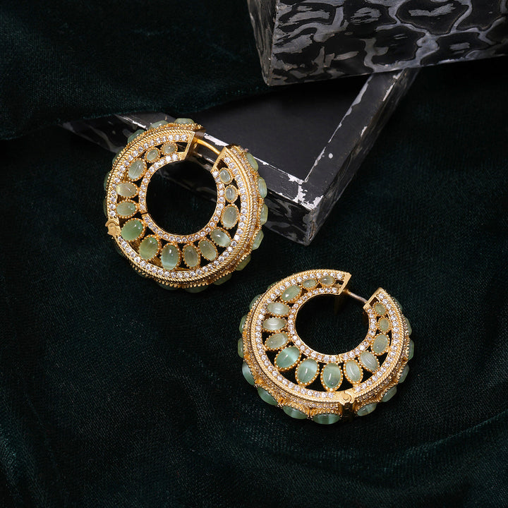 Round Kundan Loops | SHOBITAM