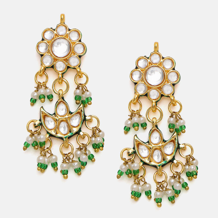 Kundan Necklace with Earrings| SHOBITAM