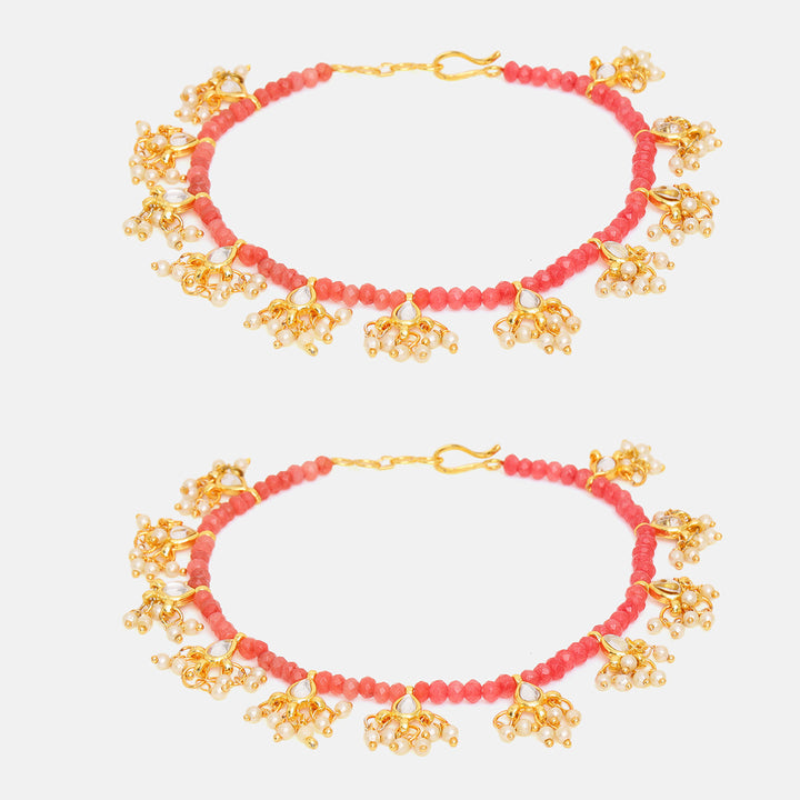 Stone Anklets (set of 2) | SHOBITAM