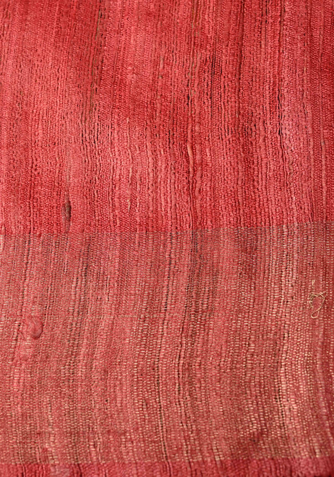 Beige Pure Tribal Tussar Silk Saree with Ikkat Print And Muted Zari Border | SILK MARK CERTIFIED