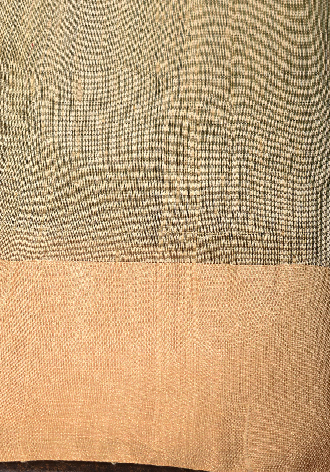 Pure Raw Silk Saree in Blue and Tissue Zari Border | SILK MARK CERTIFIED
