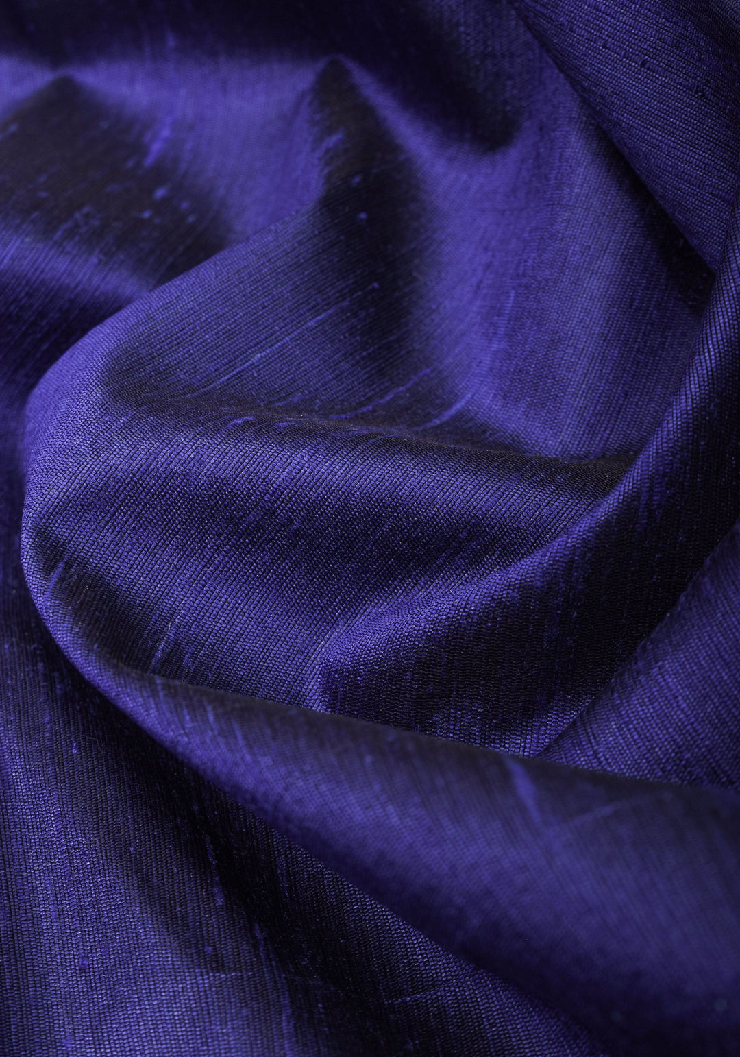 Pure Raw Silk Saree in Blue and Tissue Zari Border | SILK MARK CERTIFIED