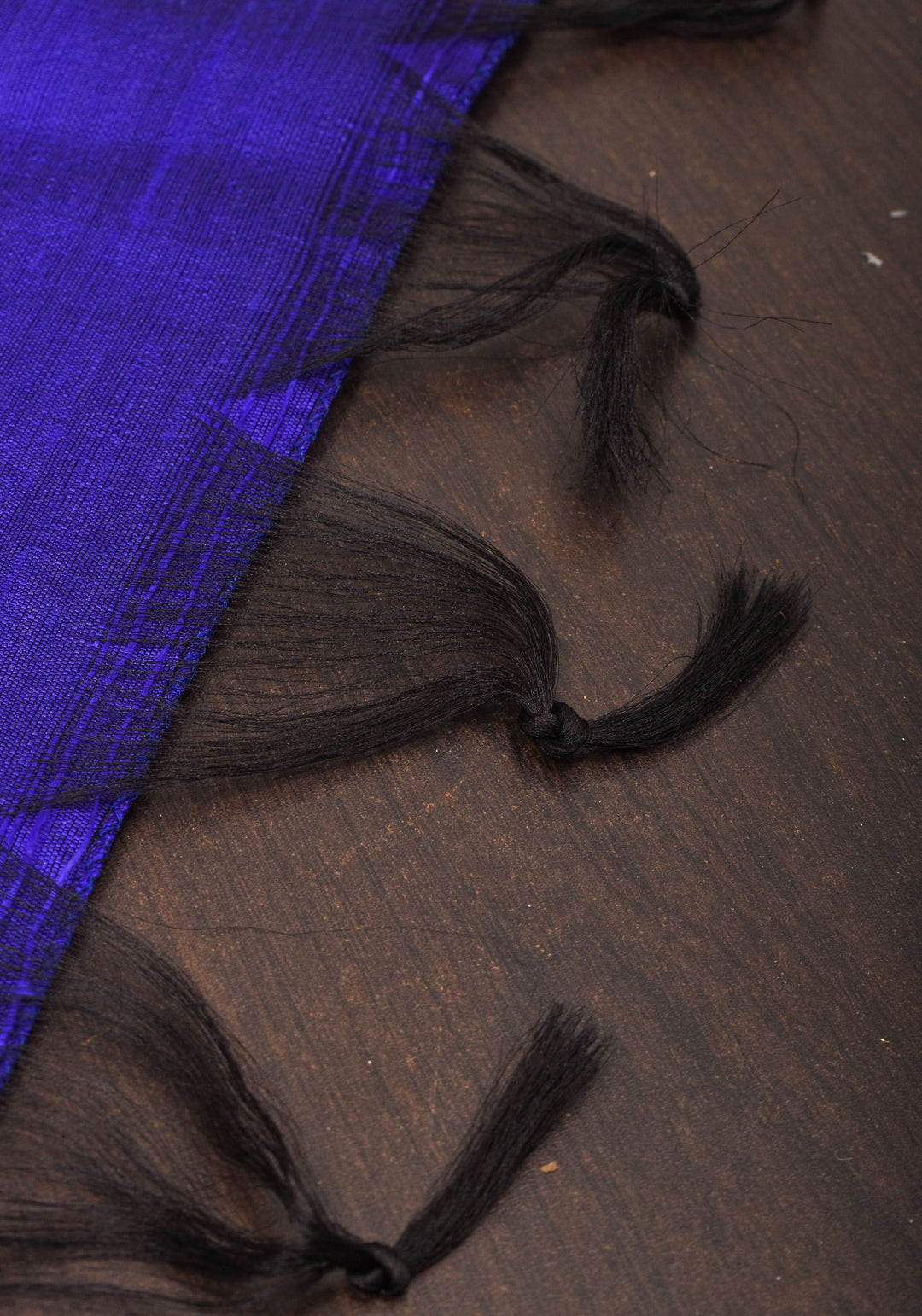 Royal Blue Pure Raw Silk Saree and Tissue Zari Border | SILK MARK CERTIFIED | SHOBITAM