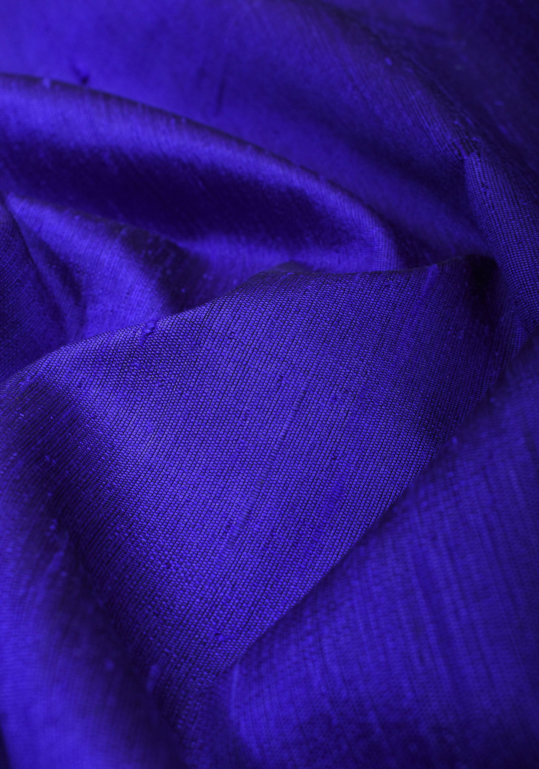 Royal Blue Pure Raw Silk Saree and Tissue Zari Border | SILK MARK CERTIFIED | SHOBITAM