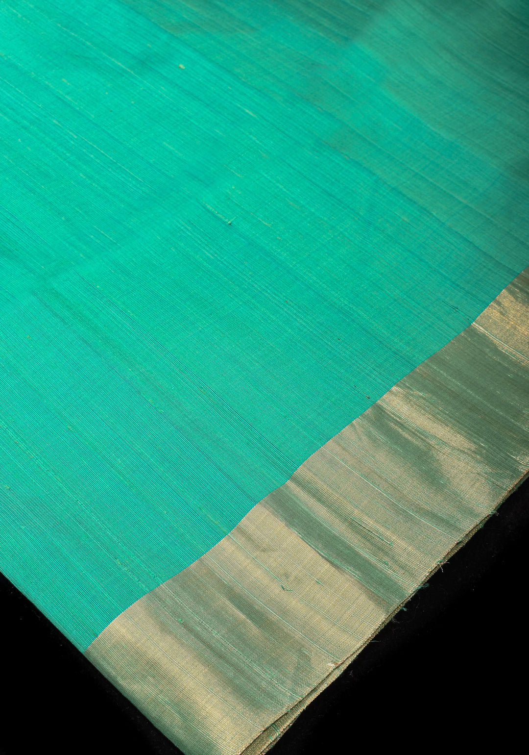 Sea Green and Pink Pure Raw SIlk Saree with Tissue Zari Borders| SILK MARK CERTIFIED