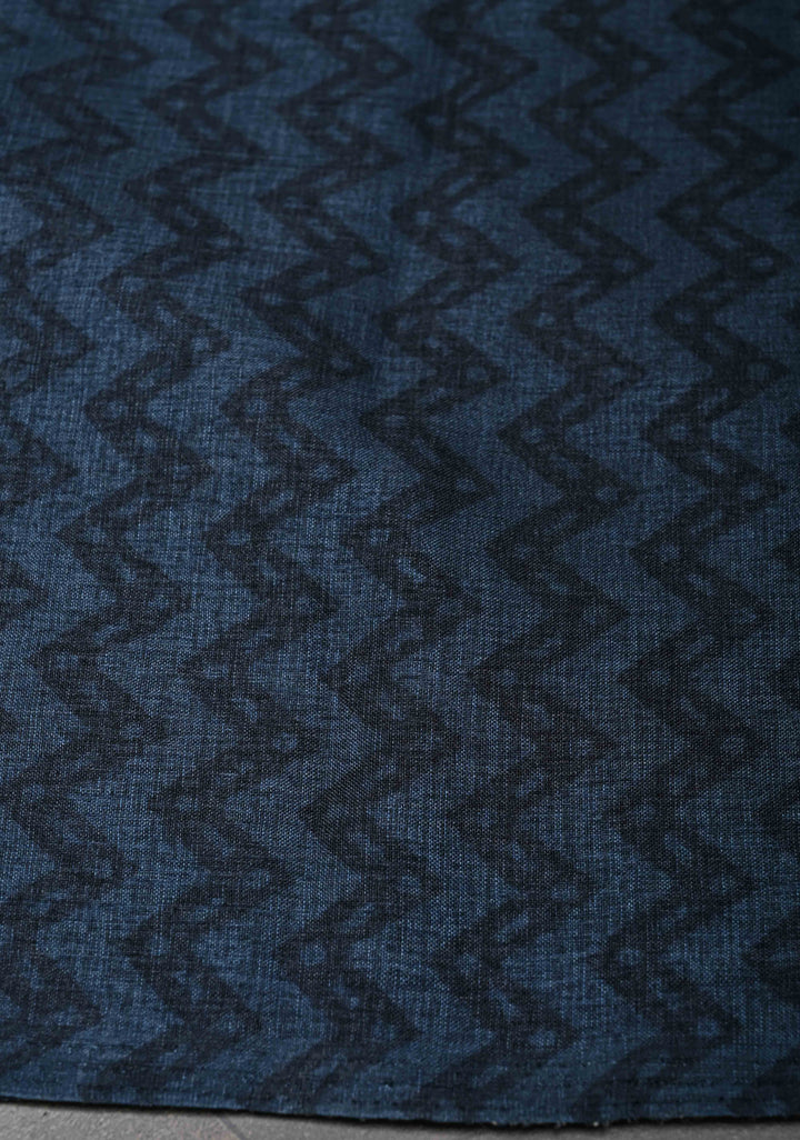 Elegant fine cutwork with floral jaal digital print semi tussar Embroidery Saree in Blue
