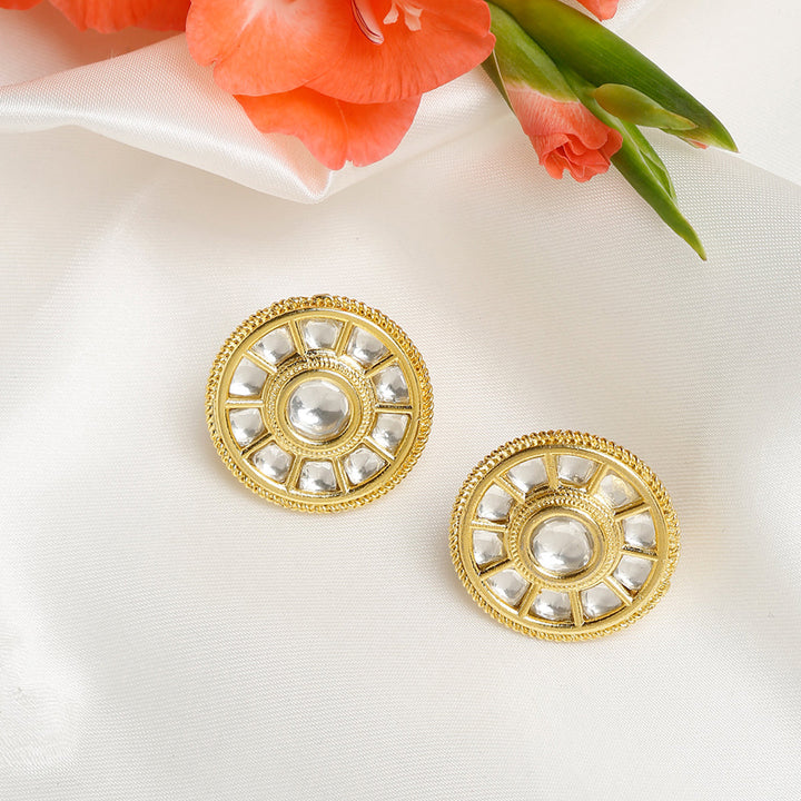 Mandala Kundan Studs | SHOBITAM