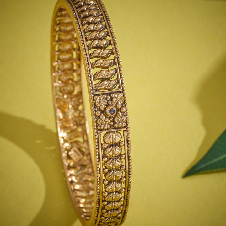 92.5 Silver, Gold Plated, Varnisha Nakshi Bangles