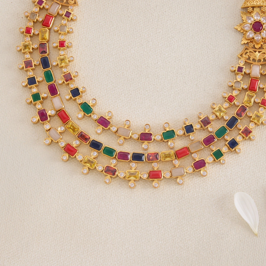 Liyara Three Layer Necklace | SHOBITAM