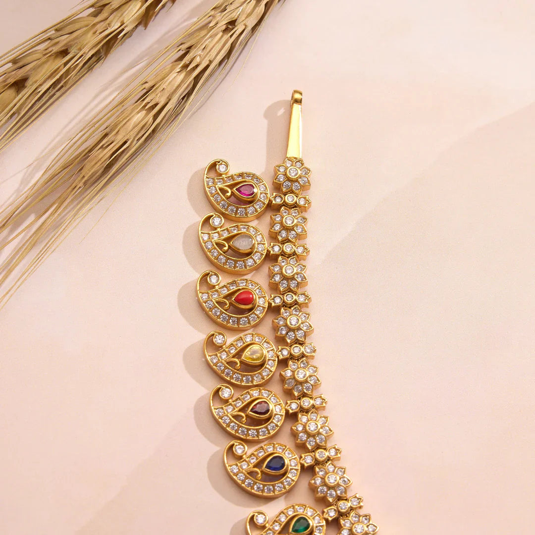 92.5 Silver, Gold Plated Smera Aam Haaram