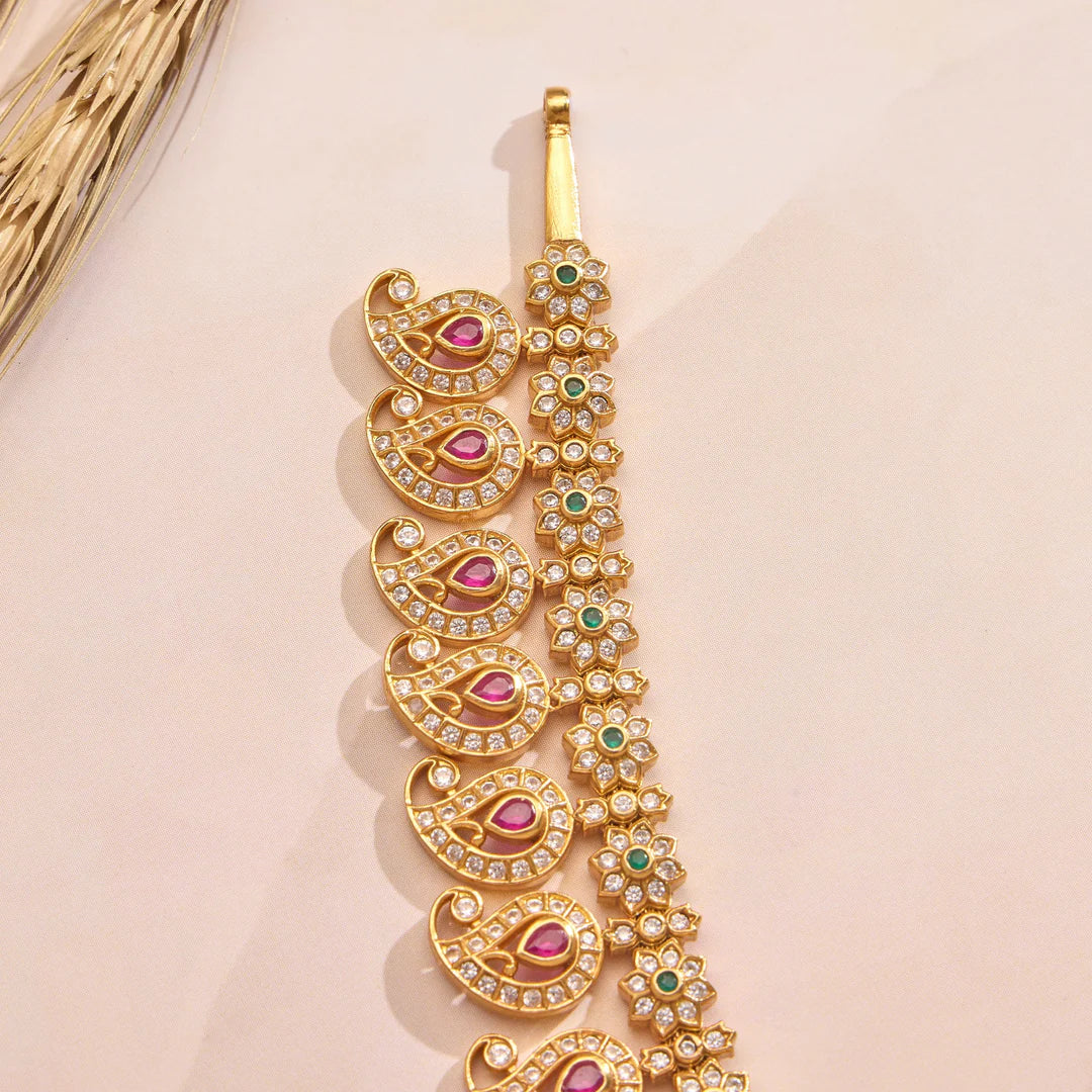 92.5 Silver, Gold Plated Smera Aam Haaram