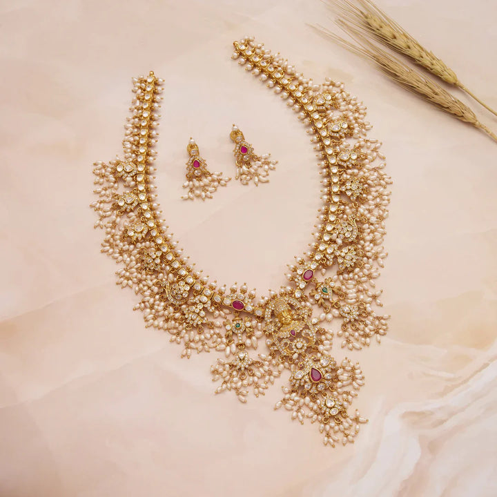 Pure 92.5 Silver, Gold Plated Arvya Pasalu Haaram Set