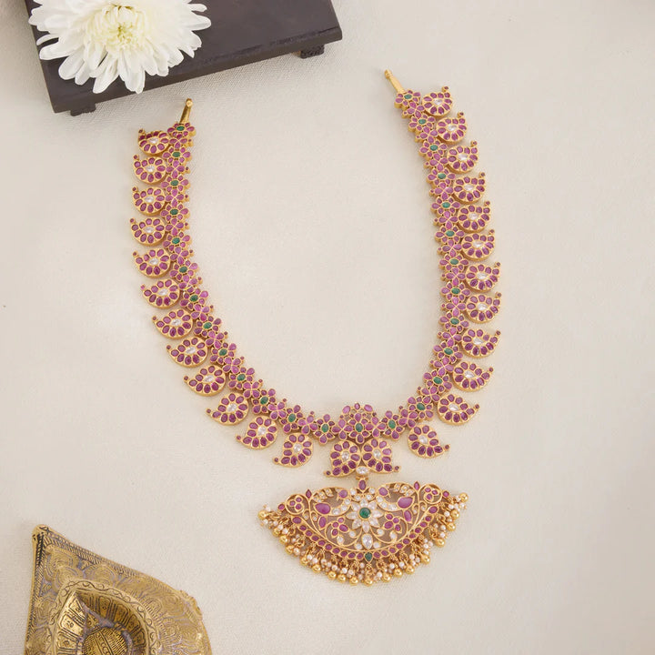 Pure 92.5 Silver, Gold Plated Aarna Keri Haaram