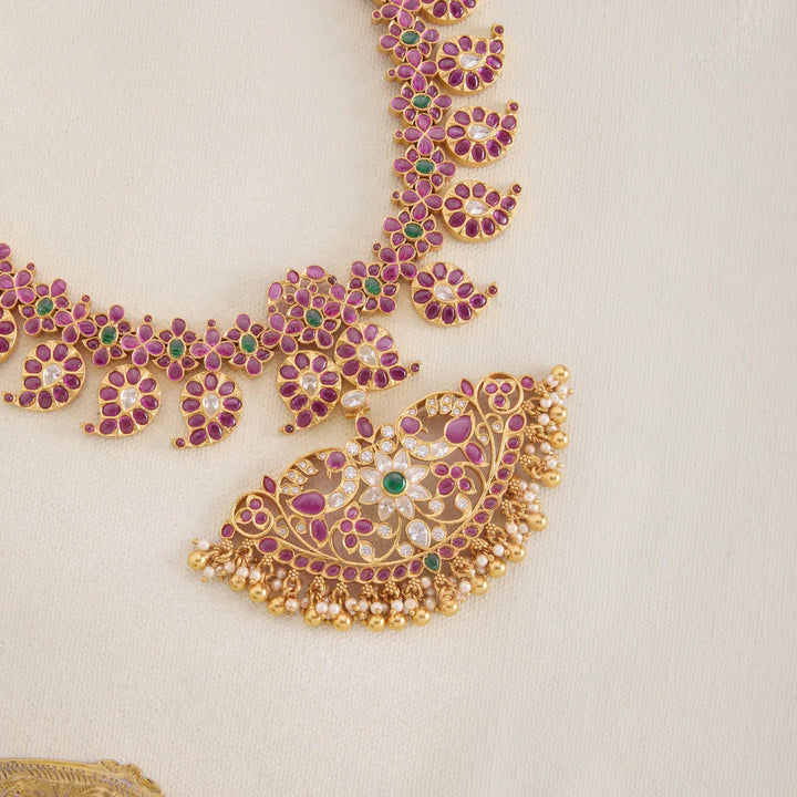 Pure 92.5 Silver, Gold Plated Aarna Keri Haaram