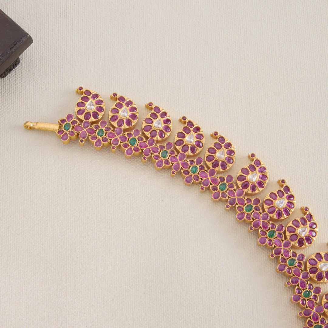 Pure 92.5 Silver, Gold Plated Aarna Keri Haaram