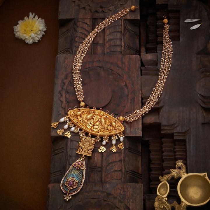92.5 Silver, Gold PolishNeel Mor Antique Necklace