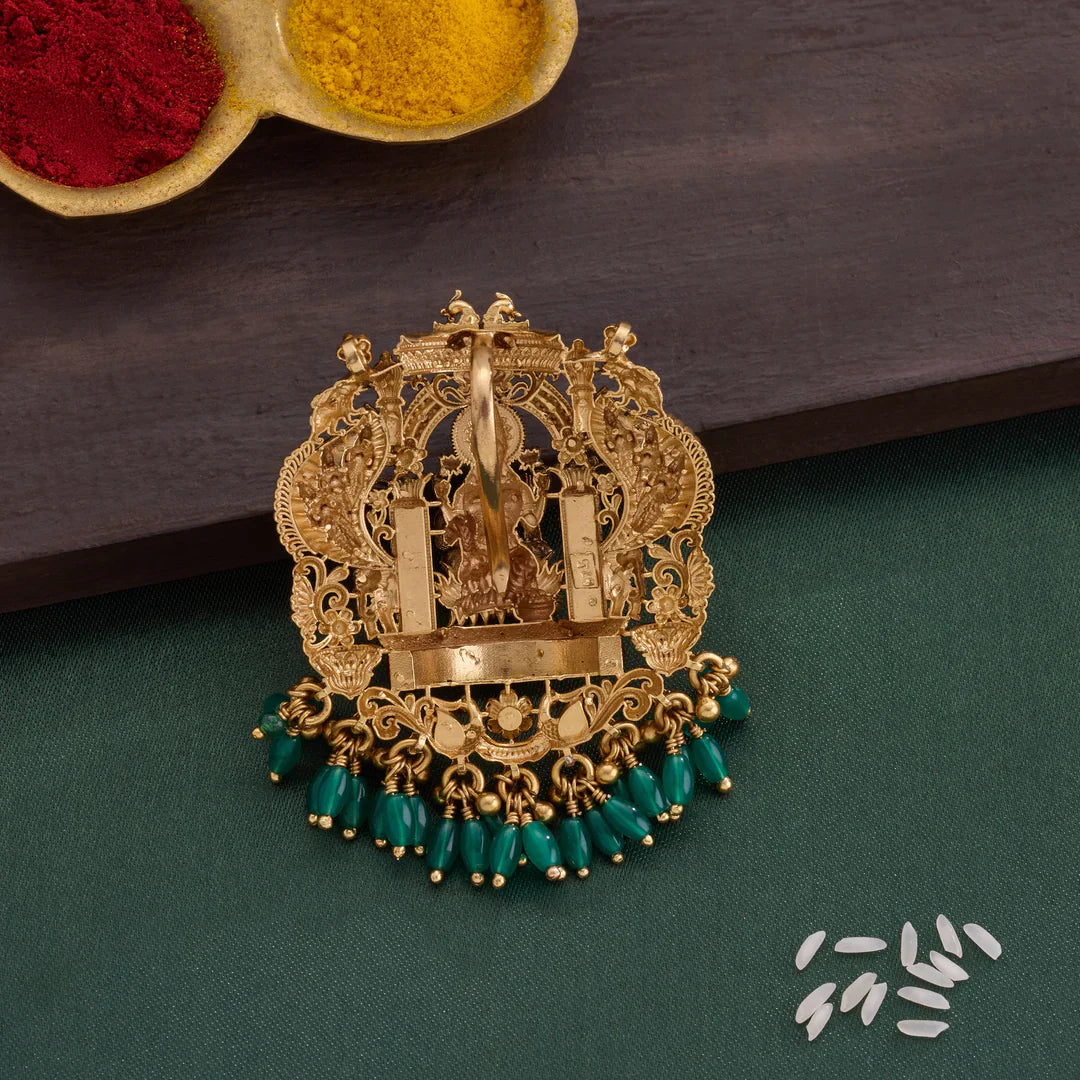 Pure 92.5 Silver, Gold Plated Padmavibhuti Pendant